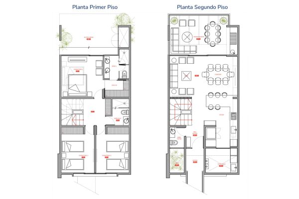 TOWNHOUSES-plantas-pisos